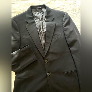 Vintage Giorgio Armani Black Label Blazer Suit Jacket Mens 40 Borgo 21 100% Wool